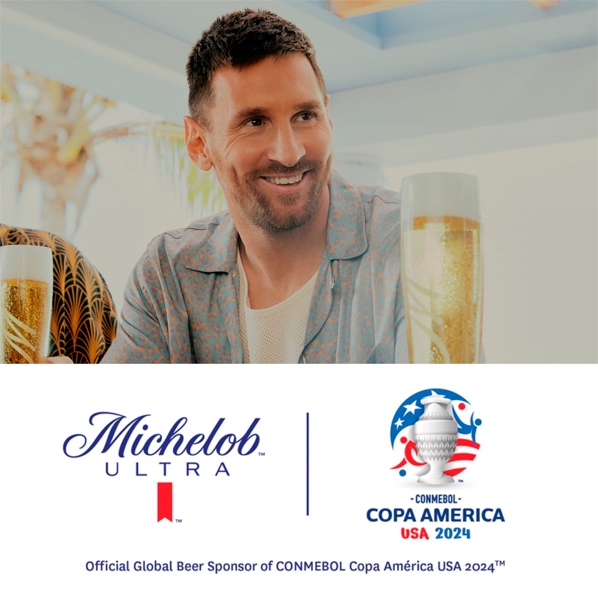 Messi y la cerveza Michelob Ultra se unen a la Copa América USA 2024