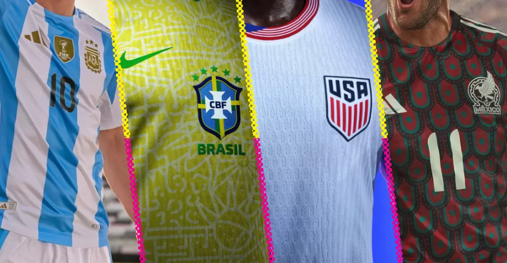 modelos y marcas de las camisetas en la copa America usa 2024 fútbol